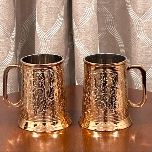 Other - Rock-Tober-Fest 2017 Beer Mug Stein Hand Engraved Brass Antique Limited Edition